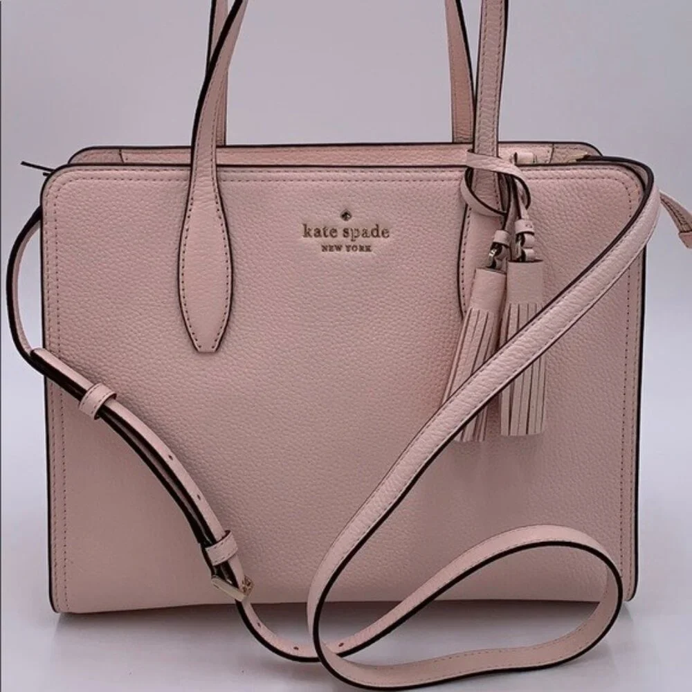 Euc Kate Spade Rowe Light Pink Leather Shoulder Bag Purse